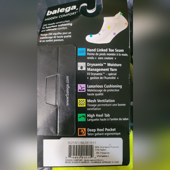 Balega Hidden Comfort No-Show Running Socks for Men and Women (1 Pair) - Picture 7 of 9
